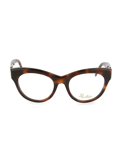Pomellato 54mm Cat Eye Optical Glasses In Brown