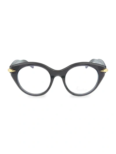 Pomellato 50mm Round Optical Glasses In Black