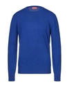Ballantyne Cashmere Blend In Bright Blue