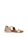 Pedro Garcia Jedda Metallic Textured-leather Sandals In Cuoio