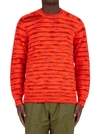 ROBERTO COLLINA MIXED JUMPER - ORANGE,11336864