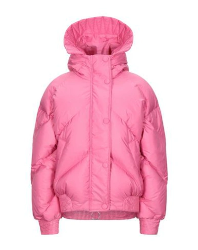 Ienki Ienki Dunlope Quilted Shell Hooded Down Jacket In Dark Pink