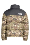The North Face Nuptse 1996 Packable Quilted Down Jacket In Burnt Olive Green Camo