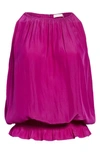 Ramy Brook Lauren Smock Waist Sleeveless Top In Boysenberry