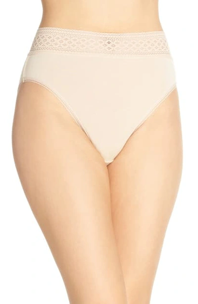 Wacoal Subtle Beauty High Cut Briefs In Sand