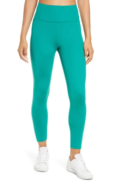 Girlfriend Collective High Waist 7/8 Leggings In Saguaro