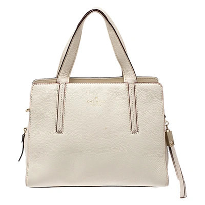 Pre-owned Kate Spade Cream Leather Satchel