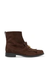 Tod's Ankle Boots In Dark Brown