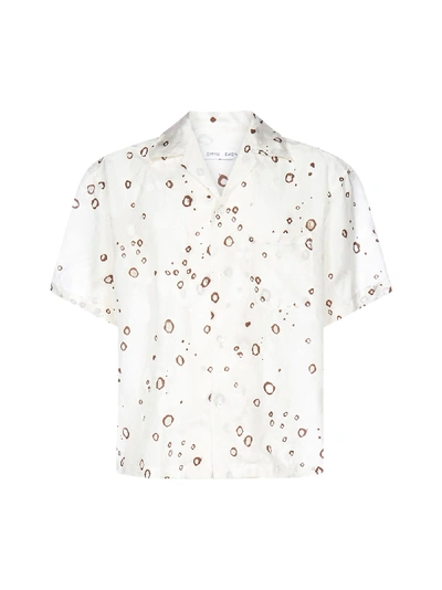 Cmmn Swdn Kim Brocade Detail Shirt In White