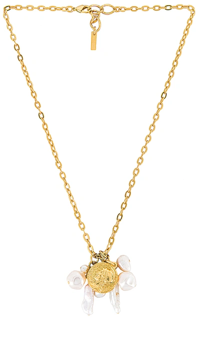 Jennifer Behr Cloister Necklace In Gold & Pearl
