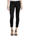 Joie Park Mid-rise Zippered Skinny Pants In Caviar