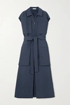 THE ROW JAAN BELTED WOOL-BLEND DRESS