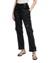 Simkhai Carolina Structured Sateen Utility Pants In Black