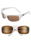 Maui Jim 'peahi In Matte White/ Hcl Bronze