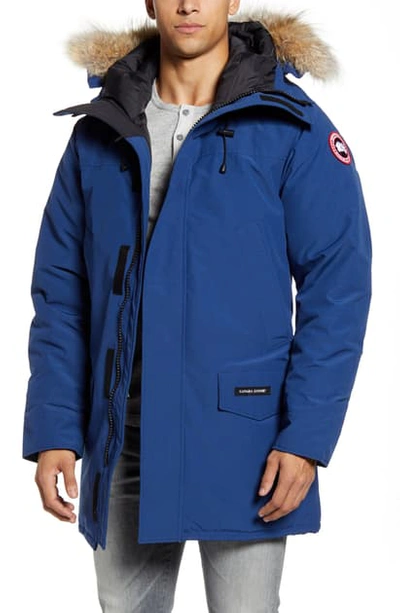 Canada Goose Langford Slim Fit Down Parka With Genuine Coyote Fur Trim In Northern Night