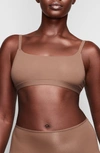 Skims Fits Everybody Scoop Neck Bralette In Oxide