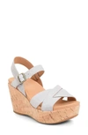 Kork-easer Kork-ease 'ava 2.0' Platform Wedge Sandal In Grey Suede