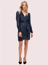 KATE SPADE SCATTER DOT VELVET DRESS,12