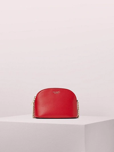 Kate Spade Spencer Small Dome Crossbody In Hot Chili