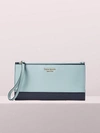 Kate Spade Spencer Continental Wristlet In Frosted Spearmint Multi