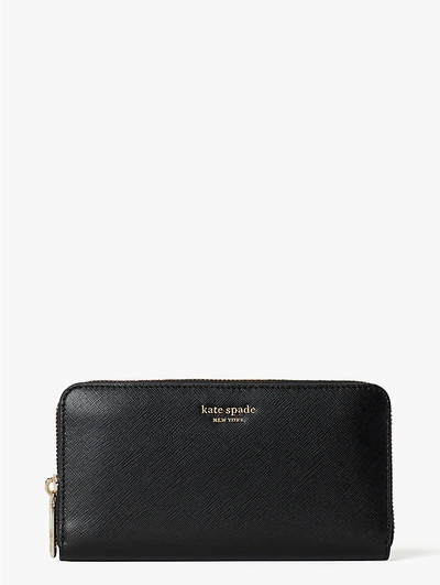 Kate Spade Spencer Zip-around Continental Wallet In Iris Bloom