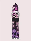 KATE SPADE BLACK FLORAL-PRINT SILICONE 38/40MM BAND FOR APPLE WATCH®,ONE SIZE