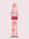 KATE SPADE PINK FLORAL-PRINT SILICONE 38/40MM BAND FOR APPLE WATCH®,ONE SIZE