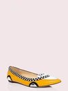 Kate Spade Go Taxi Flats In Yellow