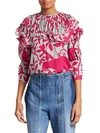 JOHANNA ORTIZ WOMEN'S SAME OLD SONG FLORAL BLOUSE,0400012489905
