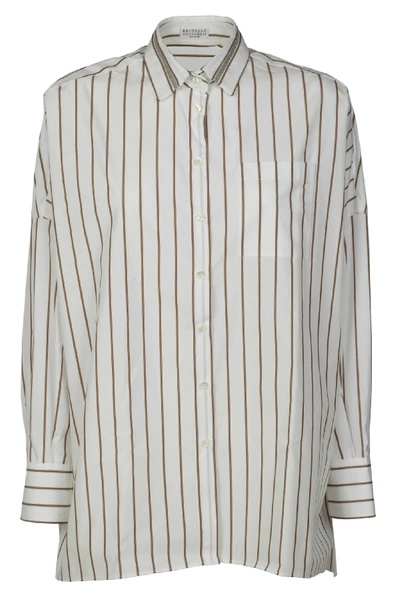 Brunello Cucinelli Stripe Print Shirt