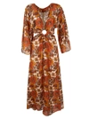 DODO BAR OR V-NECK FLORAL PRINT DRESS,11337560