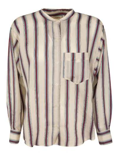 Isabel Marant Chemise Satchel Stripe B=shirt In Ecru