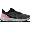 Nike Women's Revolution 5 Wide Width Running Sneakers From Finish Line In Black,dark Grey,pure Platinum,psychic Pink