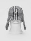 BURBERRY Logo Appliqué Check Bonnet Cap