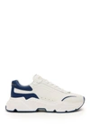 Dolce & Gabbana White And Navy Daymaster 15 Sneakers In White,blue