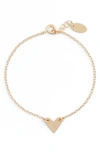 Nashelle Initial Heart Bracelet In Gold