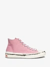 MARNI PINK CANVAS HIGH TOP SNEAKERS,SNZW006602P295714829568