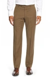 BALLIN CLASSIC FIT FLAT FRONT SOLID WOOL DRESS PANTS,M55499244