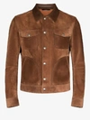 TOM FORD SUEDE FITTED JACKET,TFL763BU41714425410