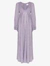 LISA MARIE FERNANDEZ CAROLYN V-NECK COTTON MAXI DRESS,2020SP342LVOGLAVENDERORGANICGAUZ14810848