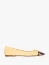 AEYDE YELLOW GIGI LEATHER PUMPS,GIGI14431905