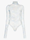 OFF-WHITE OFF-WHITE SHEER PRINTED BODYSUIT,OWDD021S20FAB002400114779259