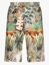 ENDLESS JOY EQUATORIAL JUNGLE PRINTED SHORTS,EQUATORIALJUNGLESHORTS14342894