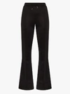Daily Paper Tape Logo Flared Track Pants In Black