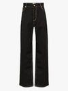 EYTYS EYTYS MENS BLACK BENZ CALI PATCH WIDE LEG JEANS,BECAB214360926