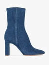 Y/PROJECT BLUE 100 DENIM ANKLE BOOTS,WBOOT10S1814360983