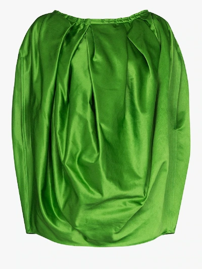 Marni Duchesse Off-the-shoulder Top In Green