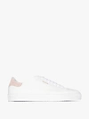 AXEL ARIGATO AXEL ARIGATO WHITE AND PINK CLEAN 90 LEATHER SNEAKERS,9853914808172