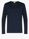 Sunspel Lounge Cotton And Modal-blend Jersey T-shirt In Blue