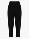 ALEXANDER MCQUEEN ALEXANDER MCQUEEN WOMENS BLACK TAPERED LEG TAILORED TROUSERS,620900QJAAA14651604